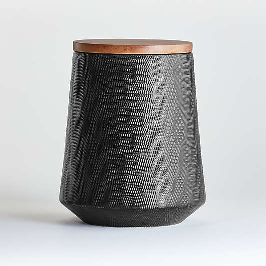 Ethan Large Black Canister