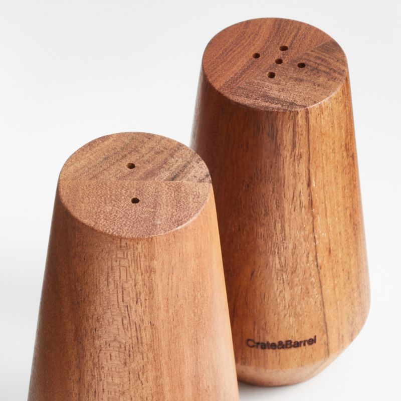 Ethan Acacia Wooden Salt & Pepper Shaker Set + Reviews