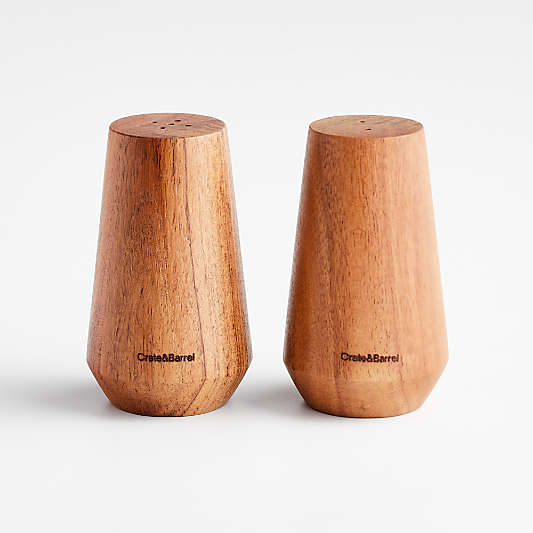 Ethan Acacia Wooden Salt & Pepper Shaker Set