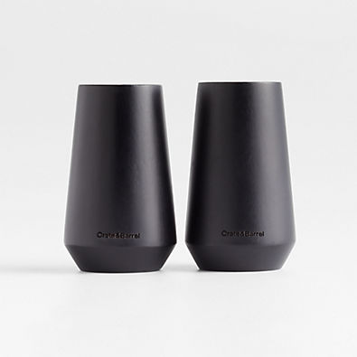 View Ethan Black Ebonized Wooden Salt & Pepper Shaker Set details