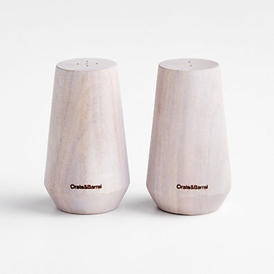 View Ethan Whitewash Wooden Salt & Pepper Shaker Set details