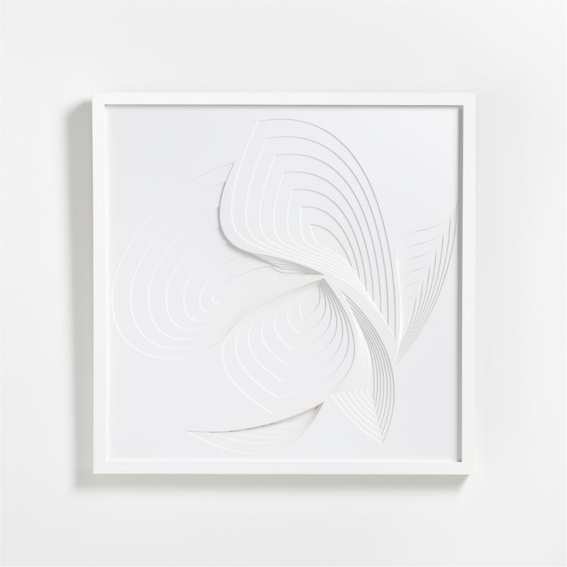 "Ethereal" Framed Paper Wall Art 30"x30" by Jean Kenna