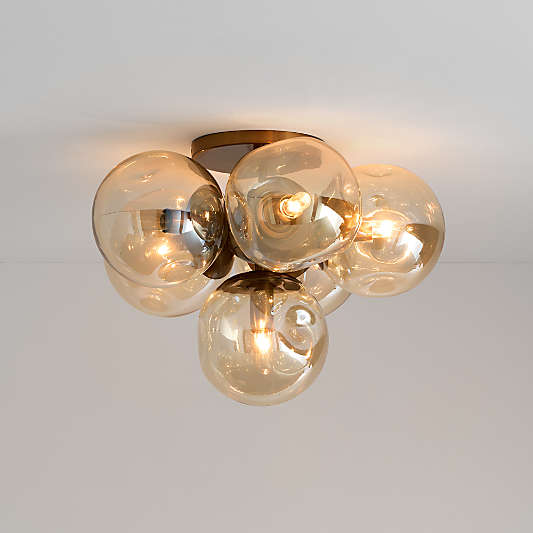Etienne Glass Flush Mount Light