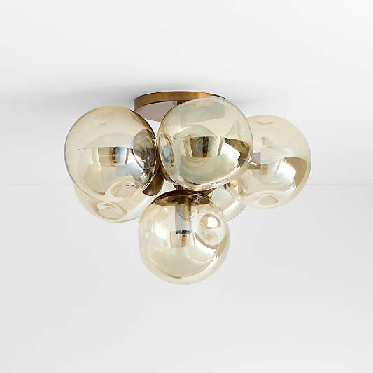 Etienne Glass Flush Mount Light