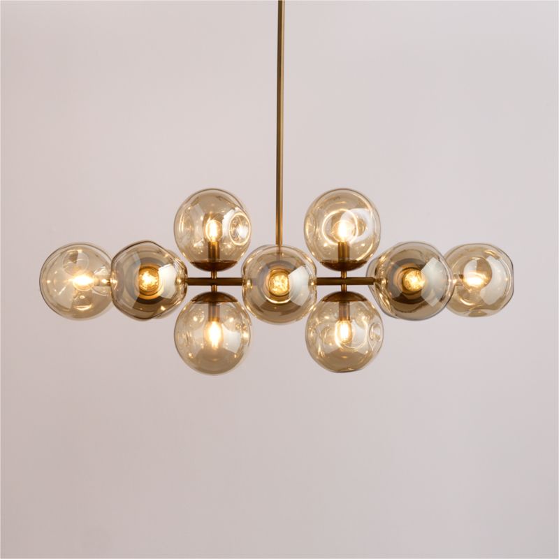 Viewing product image Etienne Glass Linear Chandelier Light - image 1 of 6