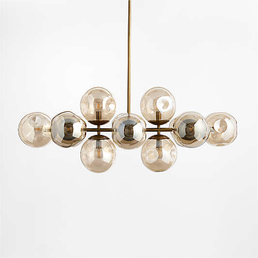 Etienne Glass Linear Chandelier Light