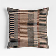 Etta Silk Wool Blend 20"x20" Multi Throw Pillow with Feather Insert