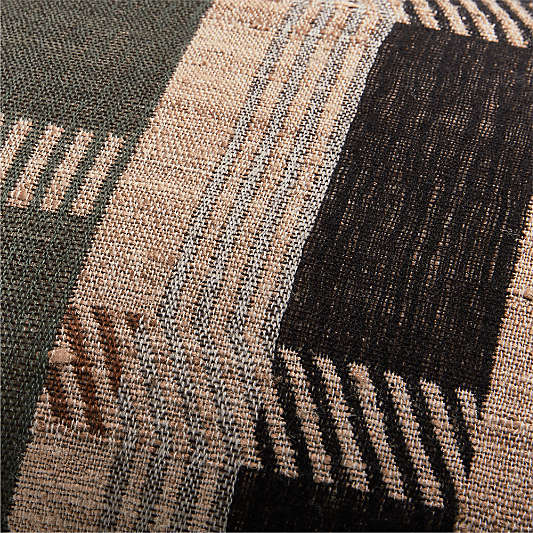 Etta Silk Wool Blend 22"x15" Multi Throw Pillow