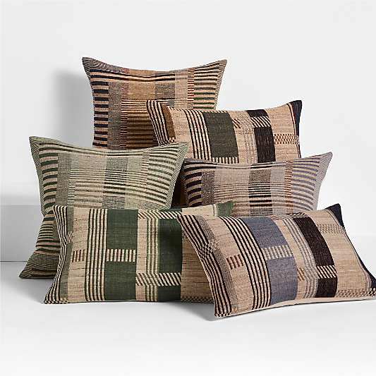 Etta Silk Wool Blend 20"x20" Multi Throw Pillow Cover