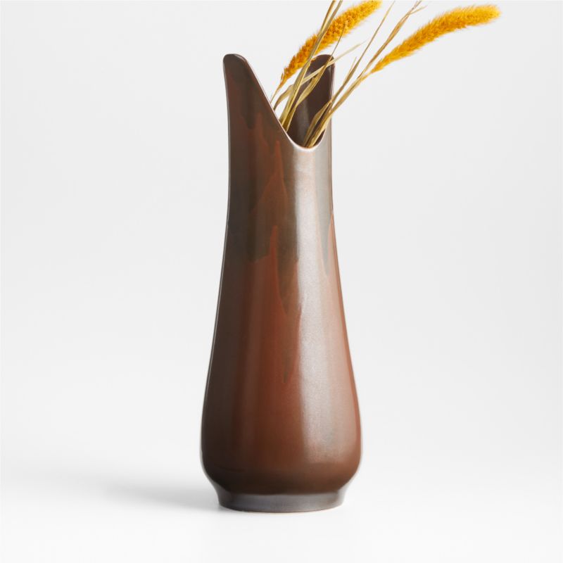 Etten Brown Ceramic Vase 17"