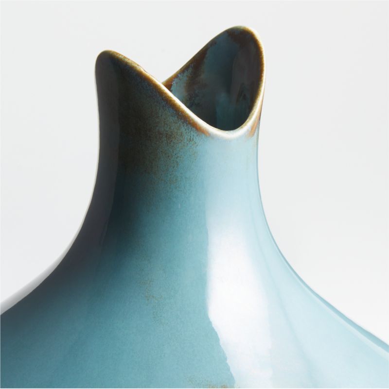 Etten Dark Blue Ceramic Vase 10"