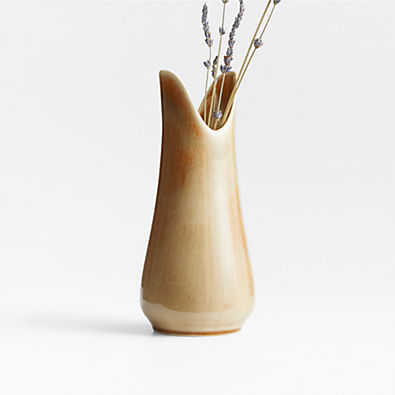 View Etten Yellow Ceramic Vase 9" details