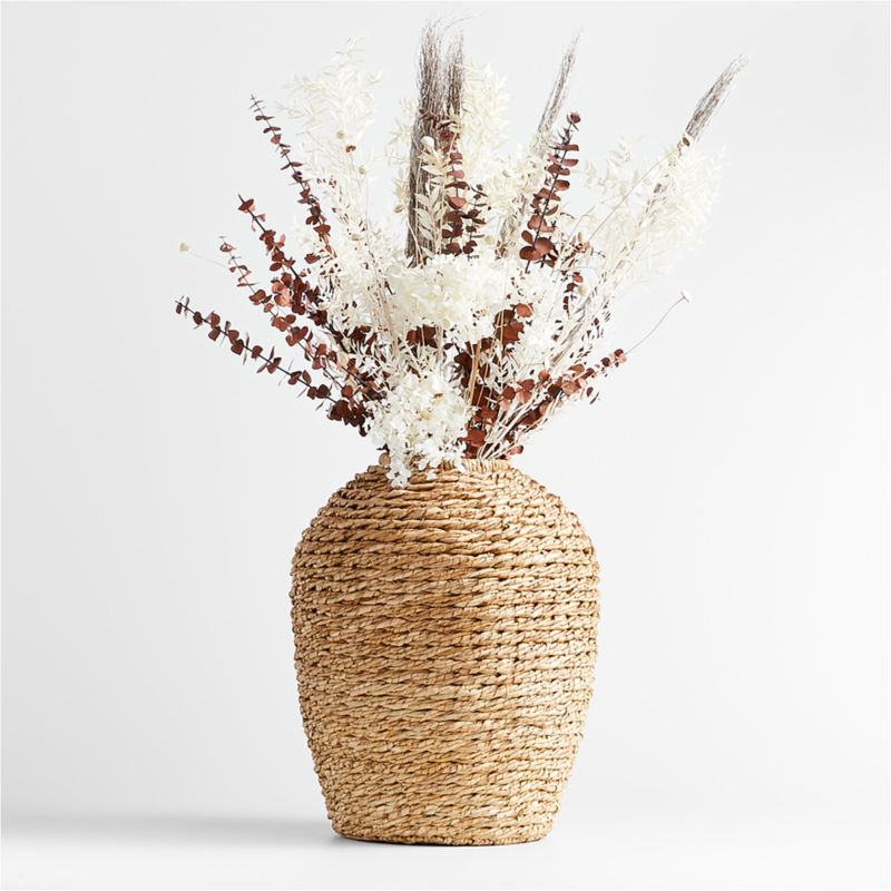 Medium Handwoven Seagrass Vase 17" - image 4 of 8