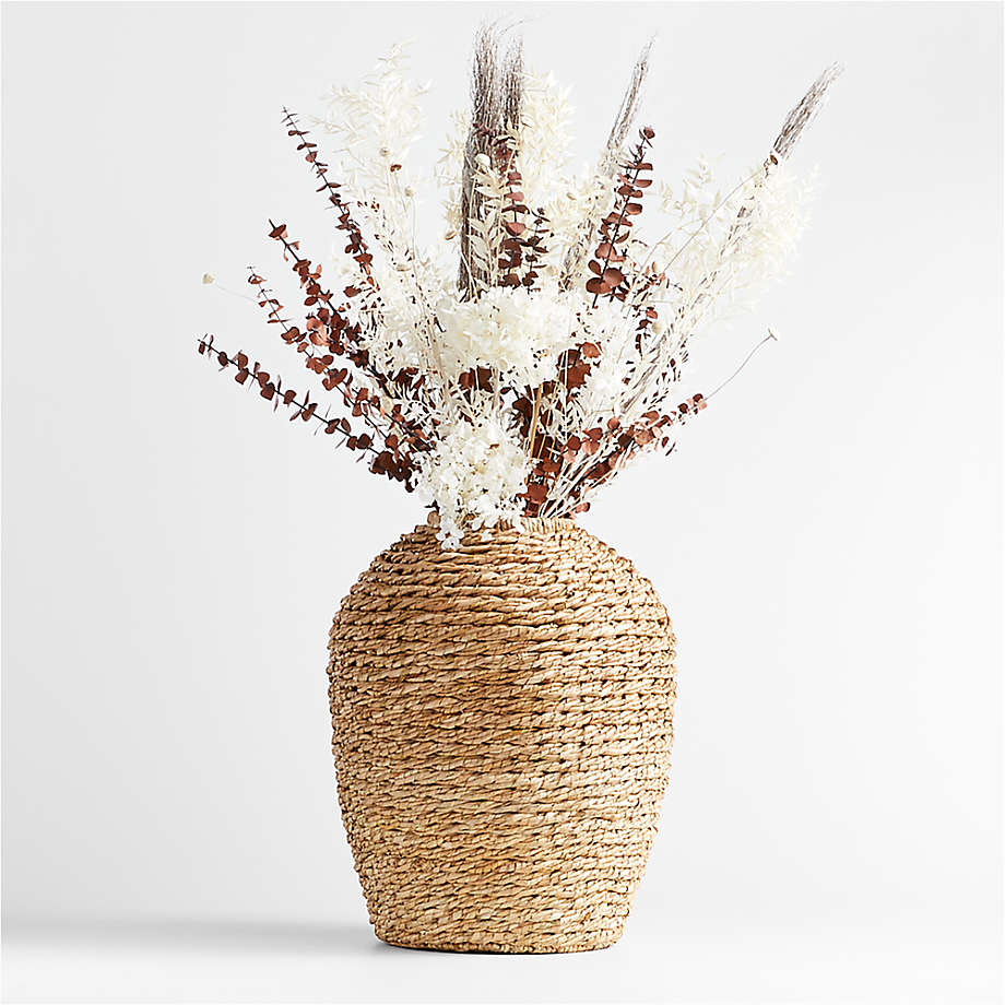Medium Handwoven Seagrass Vase 17 + Reviews