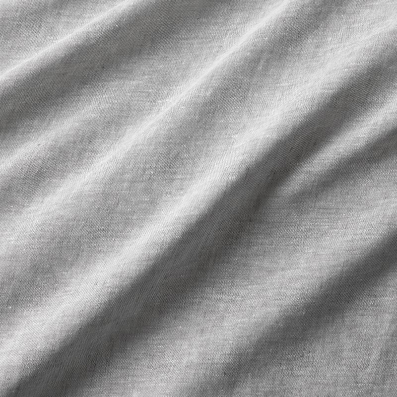 New Natural EUROPEAN FLAX ™-certified Linen Grey Chambray Standard Pillowcases, Set of 2 - image 1 of 2