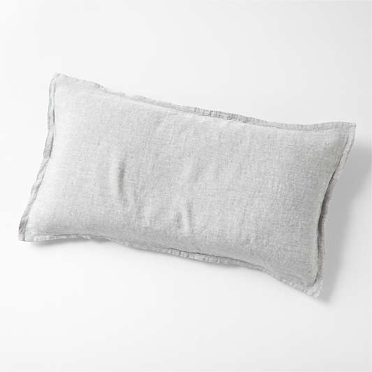 New Natural EUROPEAN FLAX ™-Certified Linen Grey Chambray King Bed Pillow Sham