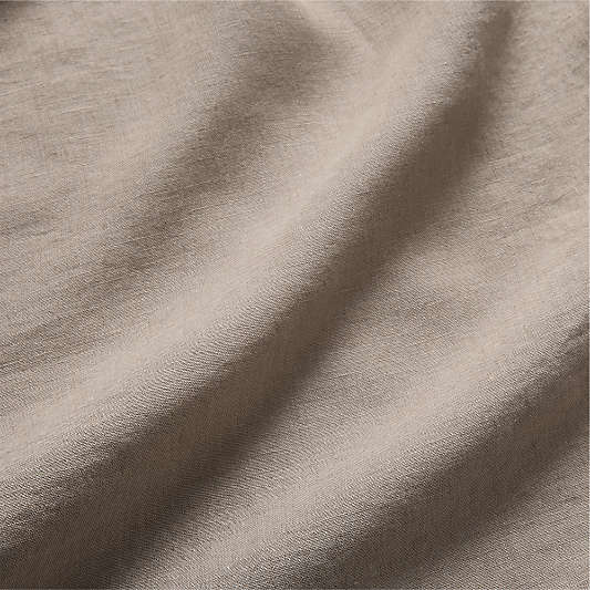 New Natural European Flax ™-Certified Linen Clay Taupe King Pillowcases, Set of 2