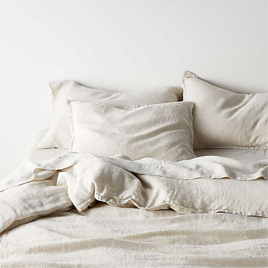 New Natural EUROPEAN FLAX ™-certified Linen Warm Natural Duvet Covers and Shams