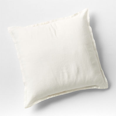 View Aire Natural EUROPEAN FLAX ™-Certified Linen Warm White Euro Bed Pillow Sham details