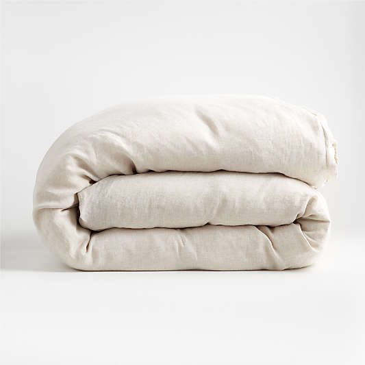 New Natural EUROPEAN FLAX ™-Certified Linen Warm Natural Full/Queen Duvet Cover