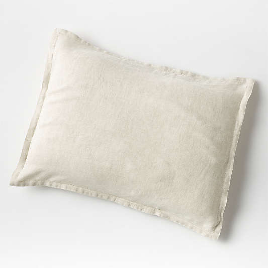 New Natural EUROPEAN FLAX ™-certified Linen Warm Natural Bed Pillow Shams