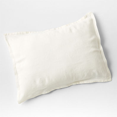 View Aire Natural EUROPEAN FLAX ™-Certified Linen Warm White Standard Bed Pillow Sham details