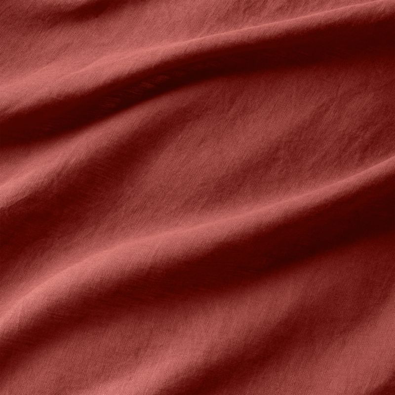 New Natural EUROPEAN FLAX ™-Certified Linen Castilian Red King Duvet Cover - image 5 of 8