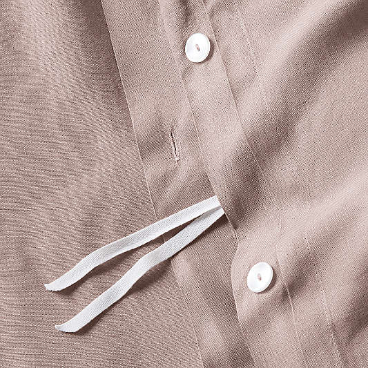 New Natural EUROPEAN FLAX ™-certified Linen Moody Mauve Duvet Covers