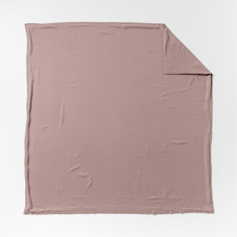 New Natural EUROPEAN FLAX ™-Certified Linen Moody Mauve King Duvet Cover - image 4 of 7