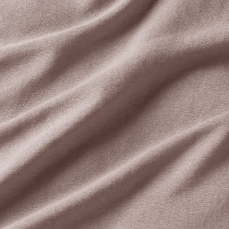 New Natural EUROPEAN FLAX ™-Certified Linen Moody Mauve Standard Bed Pillow Sham - image 5 of 5