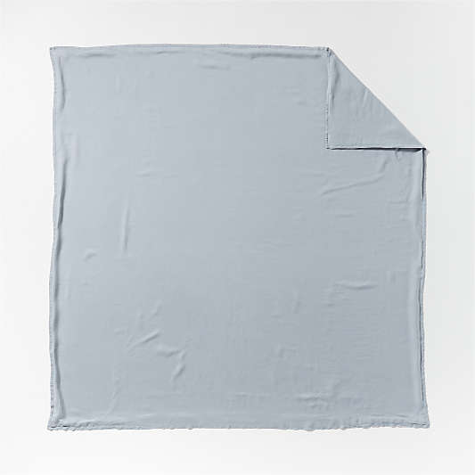 New Natural EUROPEAN FLAX ™-Certified Linen Mist Blue King Duvet Cover