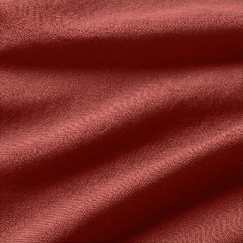 New Natural EUROPEAN FLAX ™-Certified Linen Castilian Red King Bed Pillow Sham - image 5 of 5