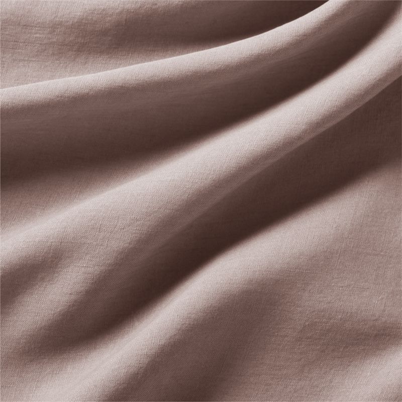 New Natural EUROPEAN FLAX ™-certified Linen Moody Mauve Full Bed Sheet Set