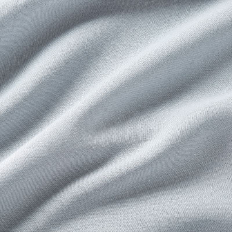 New Natural EUROPEAN FLAX ™-certified Linen Mist Blue Full Bed Sheet Set