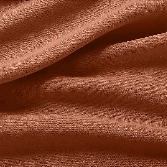 New Natural EUROPEAN FLAX ™-Certified Linen Spice Orange King Bed Sheet Set