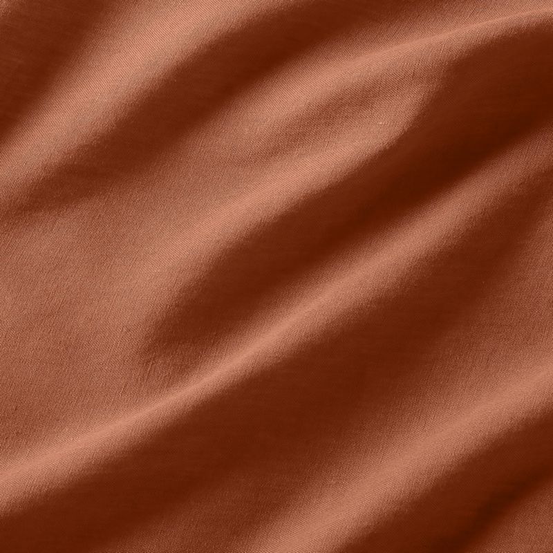 New Natural EUROPEAN FLAX ™-Certified Linen Spice Orange King Duvet Cover - image 6 of 7