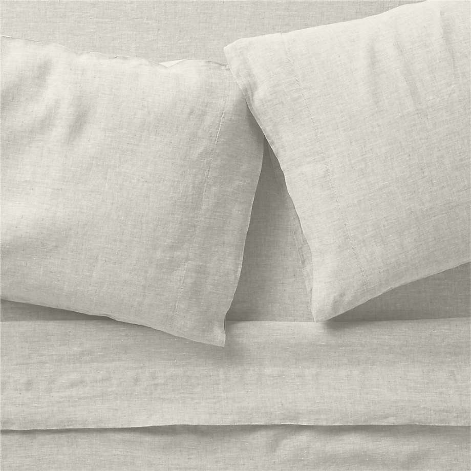 European Flax ®-Certified Linen Warm Natural Twin/Twin Extra-Long Bed Sheet Set