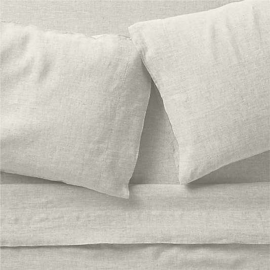 New Natural EUROPEAN FLAX ™-certified Linen Warm Natural King Bed Sheet Set