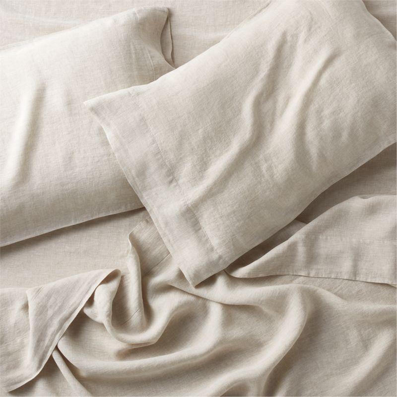 New Natural EUROPEAN FLAX ™-Certified Linen Warm Natural Full Bedding Set