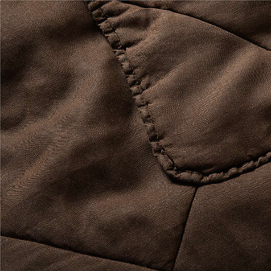 EUROPEAN FLAX™-Certified Linen Deep Brown King Quilt