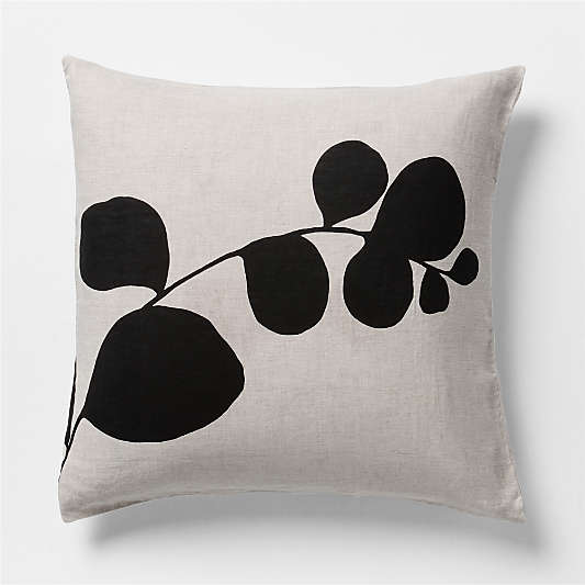 New Natural European Flax ™-Certified Linen Botanical Euro Bed Pillow Sham