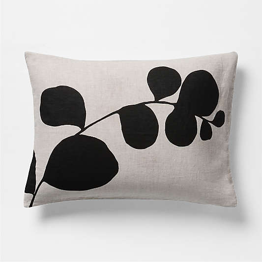 New Natural European Flax ™-Certified Linen Botanical Bed Pillow Shams