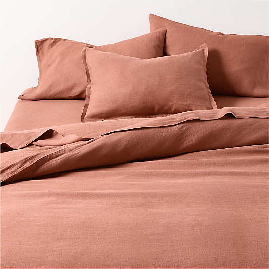 Aire Natural EUROPEAN FLAX ™-Certified Linen Copper Full/Queen Duvet Cover
