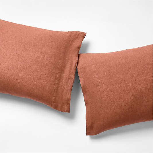 Aire Natural EUROPEAN FLAX ™-Certified Linen Copper Pillowcases, Set of 2