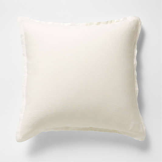 New Natural EUROPEAN FLAX ™-Certified Linen Pampas Ivory Euro Bed Pillow Sham