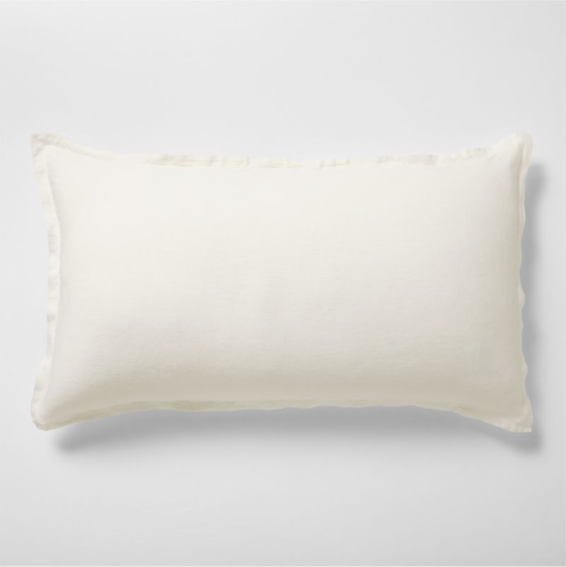 New Natural EUROPEAN FLAX ™-Certified Linen Pampas Ivory King Bed Pillow Sham - image 0 of 3