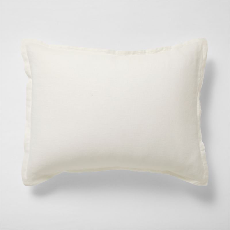 New Natural EUROPEAN FLAX ™-Certified Linen Pampas Ivory King Bed Pillow Sham - image 1 of 3