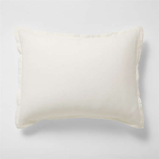 New Natural EUROPEAN FLAX ™-Certified Linen Pampas Ivory Euro Bed Pillow Sham