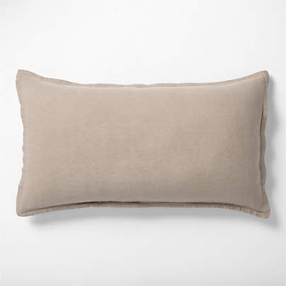 New Natural European Flax ™-Certified Linen Clay Taupe King Bed Pillow Sham