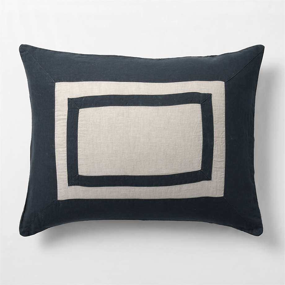 New Natural EUROPEAN FLAX Certified Linen Arcadia Tan and Midnight